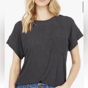 Madewell Eastover Pocket Tee Size M Black